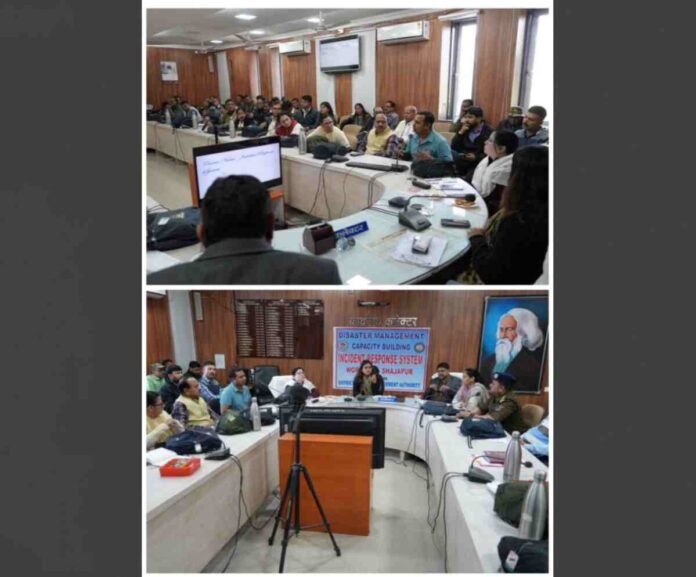 IRS workshop Madhya Pradesh, disaster response coordination, CPR first aid training, district administration Shajapur, emergency preparedness training