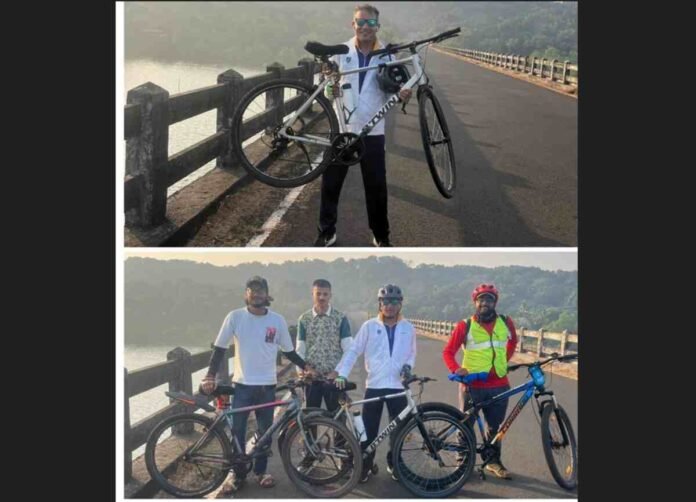 Mumbai Goa cycling expedition, Vinod Yadav cyclist, coastal cycling India, Konkan cycling tour, endurance cycling 2025, Mumbai Goa bicycle ride