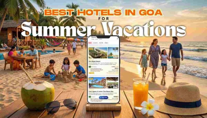 best hotels in Goa, Goa summer vacation hotels, family hotels Goa, beach resorts Goa, budget hotels Goa