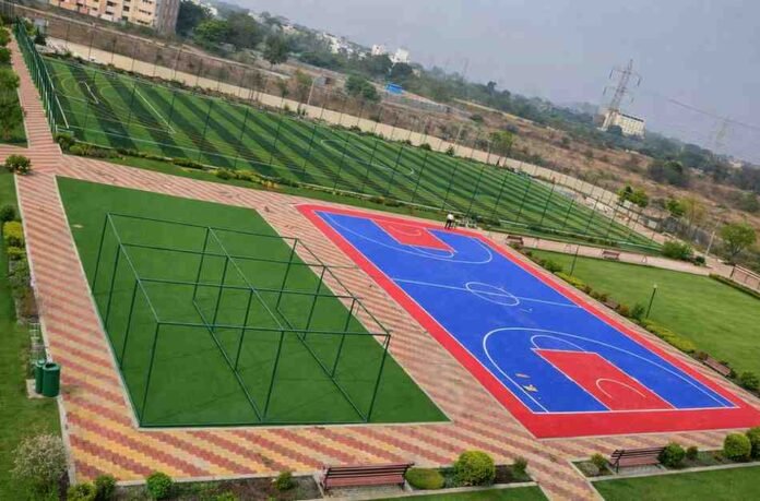 Gallant Sports Infra, Nagpur school sports turf, multipurpose sports facility India, artificial turf school, sports infrastructure India