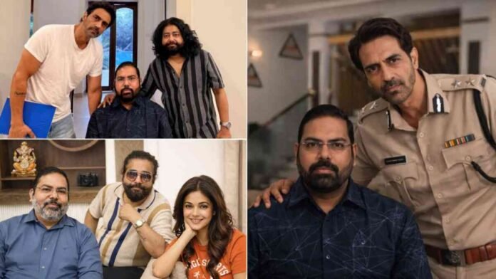 Vikas Kumar Modi with Arjun Rampal and Meera Chopra