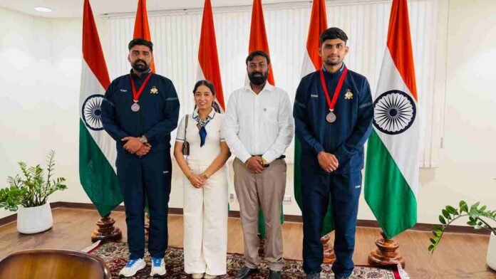 Indian Woodball medal winners, Woodball Association of India, WAI, IWbF University Woodball Championship 2026, Paulami Tripathi DCM, Indian Embassy Bangkok, Subhash Budiya, Banshi Lal, Dr. Ashish Deshmukh, Indian sports news, Woodball Thailand