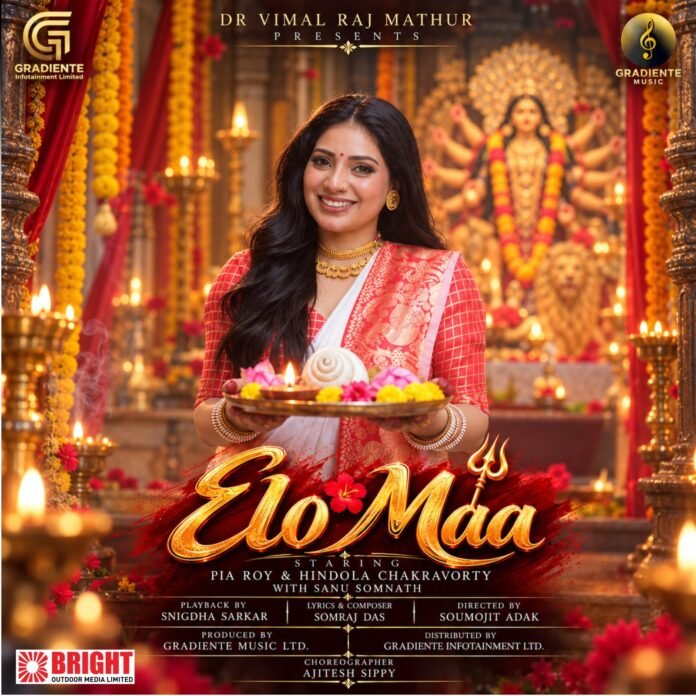 Hindola Chakravorty Celebrates Durga Puja in Kolkata as Music Video ‘Elo Maa’ Makes Its Festive Debut